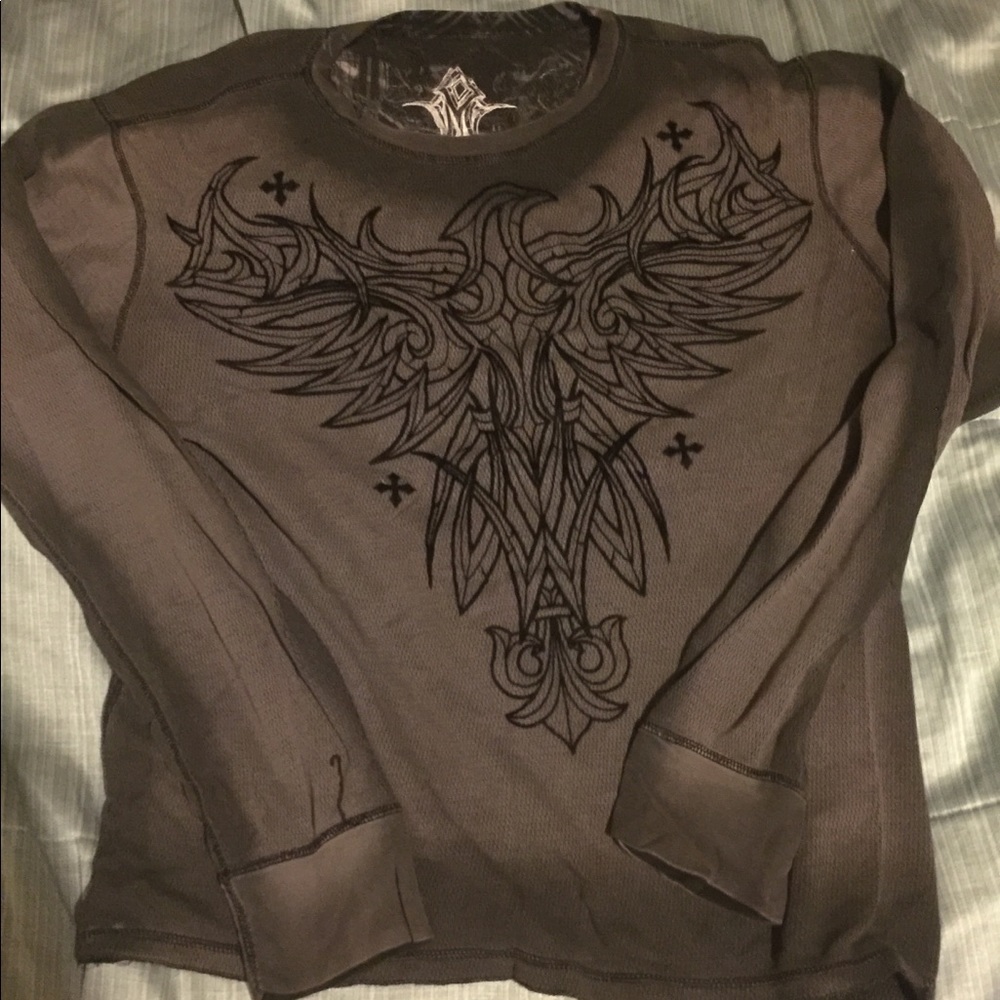 Men’s Affliction reversible thermal size XXL